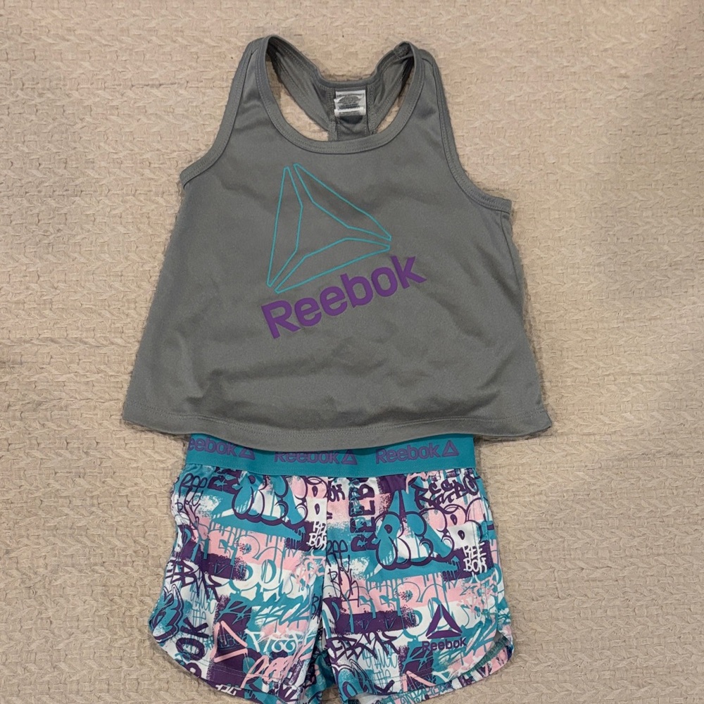 Reebok Gray and Multicolor Kids Matching Set